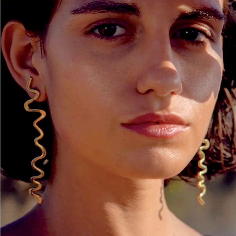 YSSO Gold plated earrings